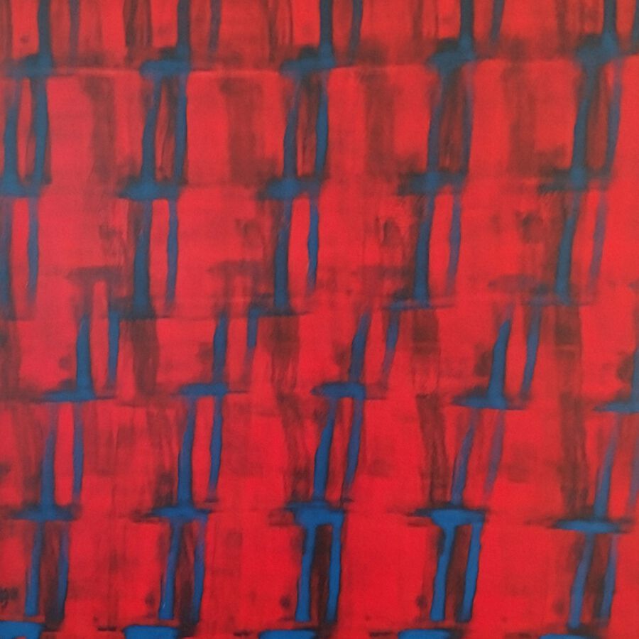 Miro Zahra, o.T. 2025, Öl auf Leinwand, 100x80 cm